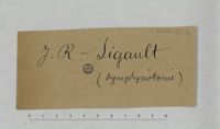 0001 - sn - J. R. Sigault. (Symphyséotomie)