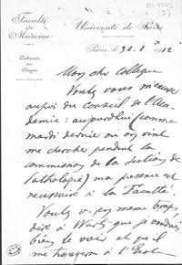 0001 - Page sans numérotation - Lettre