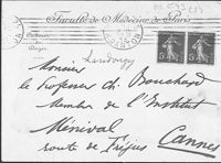 0001 - Page sans numérotation - Lettre