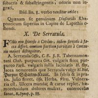 0096 - Page 75 - X. De serratula / XI. De bardana
