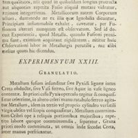 0124 - Page 101 - Experimentum XXIII. Granulatio