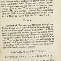 0176 - Page 153 - Experimentum XLVI. Crystalli lunae. Lapis infernalis
