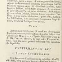 0189 - Page 166 - Experimentum LVI. Acetum concentratum