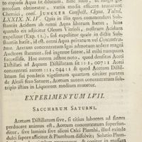 0190 - Page 167 - Experimentum LVII. Saccharum saturni