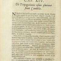 0109 - Page 88 - Cap. XIV. Ob propagationis usum plurimae fiunt candelae