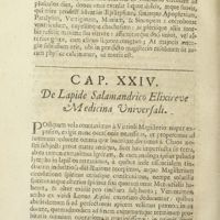 0513 - Page 492 - Cap. XXIV. De lapide salamandrico elixireve medicina universali