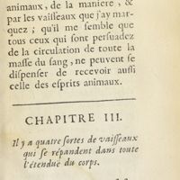 0054 - Page 7 - Chapitre III. Il y a quatre sortes de vaisseaux qui se répandent dans toute l'étenduë du corps