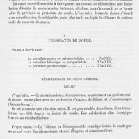 0086 - Page 85 - Periodates de soude. Métaperiodate de soude anhydre / Métaperiodate de soude hydraté