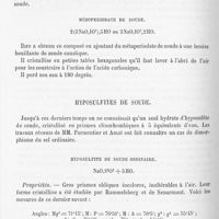 0089 - Page 88 - Orthoperiodate de soude / Mésoperiodate de soude / Hyposulfites de soude. Hyposulfite de soude ordinaire