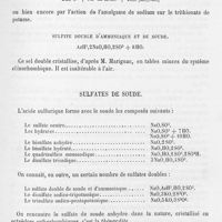 0102 - Page 101 - Sulfite double de potasse et de soude. Sulfite double d'ammoniaque et de soude / Sulfates de soude