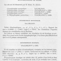 0130 - Page 129 - Hypophosphates de soude. Hypophosphate monosodique / Hypophosphate disodique
