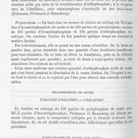 0145 - Page 144 - Pyrophosphate et métaphosphate de soude. Décaphosphate de soude / Dimétaphosphate sodico-potassique