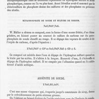 0147 - Page 146 - Métaphosphate de soude et sulfure de sodium / Arsénite de soude