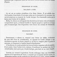 0157 - Page 156 - Tétraborate de soude / Hexaborate de soude
