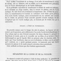 0191 - Page 190 - Dosage à l'état de fluosilicate / Séparation de la soude et de la potasse. Méthode directe