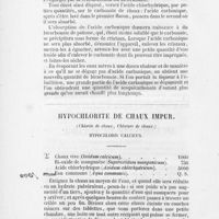 0004 - Page 6 - Hypochlorite de chaux impur. (Chlorite de chaux, Chlorure de chaux. Hypochloris calcicus
