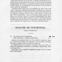 0005 - Page 7 - Sulfate de cinchonine. Sulfas cinchonicus