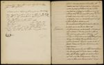 [Un peu de fécule d'amidon, d'arrow-root et au milieu un peu diode sous une cloche - dessin manuscri [...]