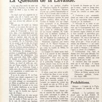 0021 - Page 8 - La question de la lavande [L. Lamothe] / Prohibitions. Bulgarie / Hollande
