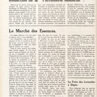 0059 - Page 46 - Rédaction de la «Parfumerie moderne» / Le marché des essences / La Foire des lavandes à Digne