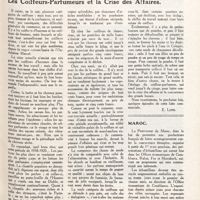0060 - Page 47 - Les coiffeurs-parfumeurs et la crise des affaires [E. Long] / Maroc