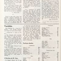 0071 - Page 58 - Observations sur l'ambre gris [V. Hasslauer, Jean Gattefossé] / Variétés / L'élection de M. Coty / Parfums absolus [R.-M. Gattefossé]