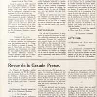0081 - Page 68 - Informations. États-Unis / Seychelles / Lettonie / Revue de la grande presse