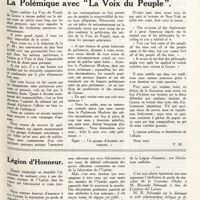 0082 - Page 69 - La polémique avec la «La voix du peuple» [P. M.] / Légion d'Honneur