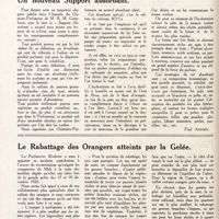 0085 - Page 72 - Un nouveau support absorbant [Paul Antony] / Le rabattage des orangers atteints par la gelée [E. Jahandiez]