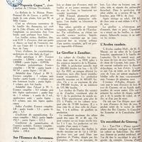 0113 - Page 100 - De tout un peu... Le «Popowia Capea» / Sur l'essence de ravensara / Le giroflier à Zanzibar / L'acolea caudata / Un succédané du Ginseng