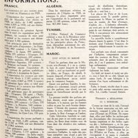 0118 - Page 105 - Informations. France / Algérie / Tunisie / Maroc