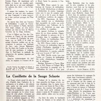 0152 - Page 139 - Le camphre et sa synthèse (A suivre.) [André Dubosc] / La cueillette de la Sauge sclarée [P. M.]
