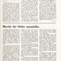 0190 - Page 177 - La deuxième Foire commerciale de Bruxelles [P. M.] / Marché des huiles essentielles [P. M.]