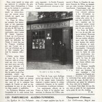 0214 - Page 201 - Les Foires d'échantillons à l'étranger [P. M.] / Les parfumeurs Algéro-tunisiens / Changement d'adresse