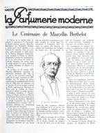 M. Marcellin Berthelot - La Parfumerie moderne : revue scientifique et de défense professionnelle