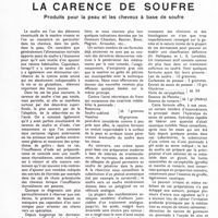 0093 - Page 91 - La carence de soufre. Produits pour la peau et les cheveux à base de soufre