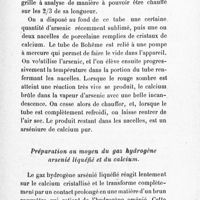 0015 - Page 13 - Préparation au moyen du gaz hydrogène arsenié liquéfié et du calcium