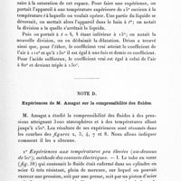 0079 - Page 73 - Note D. Expériences de M. Amagat sur la compressibilité des fluides