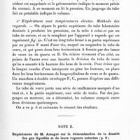 0083 - Page 77 - Note E. Expériences de M. Amagat sur la détermination de la densité des gaz liquéfiés et de leurs vapeurs saturées (p. 9)