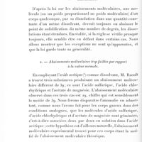 0072 - Page 70 - 2. Anomalies / a. Abaissements moléculaires trop faibles par rapport à la valeur normale