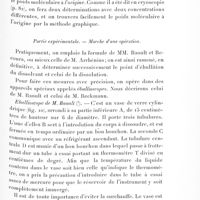0113 - Page 111 - Partie expérimentale. Marche d'une opération