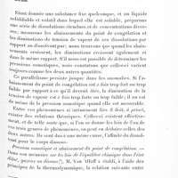 0119 - Page 117 - Relations entre la pression osmotique, l'abaissement du point de congélation et la diminution de la tension de vapeur des dissolutions étendues