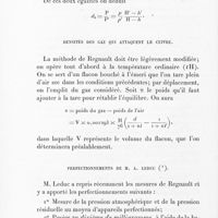 0016 - Page 12 - Densités des gaz qui attaquent le cuivre / Perfectionnements de M. A. Leduc