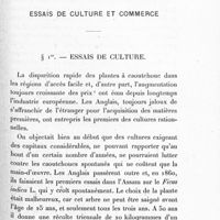 0097 - Page 91 - Chapitre V. Essais de culture et commerce. 1er. Essais de culture