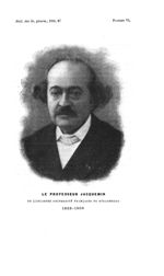 [Le professeur Jacquemin] - Bulletin des sciences pharmacologiques : organe scientifique et professi [...]
