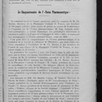 0093 - Page 69 - Association corporative des pharmaciens de réserve et de territoriale. Assemblée générale annuelle et banquet du 17 décembre 1912 / Le Cinquantenaire de l'« Union pharmaceutique »