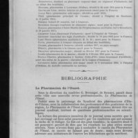 0028 - Page 24 - Monument aux morts de la guerre / Bibliographie. Le Pharmacien de l'Ouest