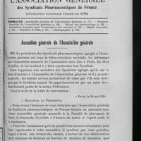 0213 - Page 177 - Sommaire / Assemblée générale de l'Association générale