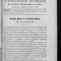 0325 - Page 273 - Sommaire / Assemblée générale de l'Association générale. Paris, 18 et 19 juillet 1926