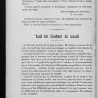 0426 - Page 374 - Assurances sociales / Tarif des accidents du travail